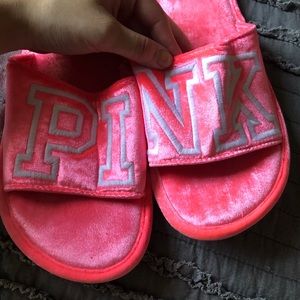 PINK Victoria's Secret Shoes - PINK house slippers! *NWOT* PINK Victoria's Secret Shoes - PINK house slippers! *NWOT*